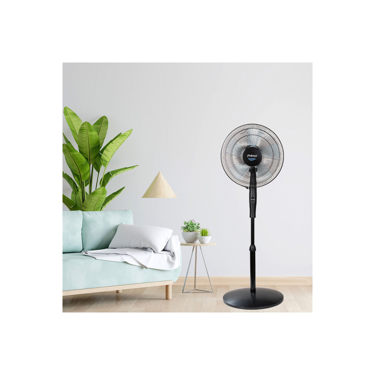 Ανεμιστήρας Ορθοστάτης PRSF-80601D Primo 16'' 40εκ. Με Τηλεχειριστήριο και DC μοτέρ Μαύρος - Image 2
