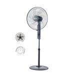 Ανεμιστήρας Ορθοστάτης PRSF-80656 Primo 18'' 45εκ. Με Τηλεχειριστήριο 7Φτερά Γκρι - Image 2