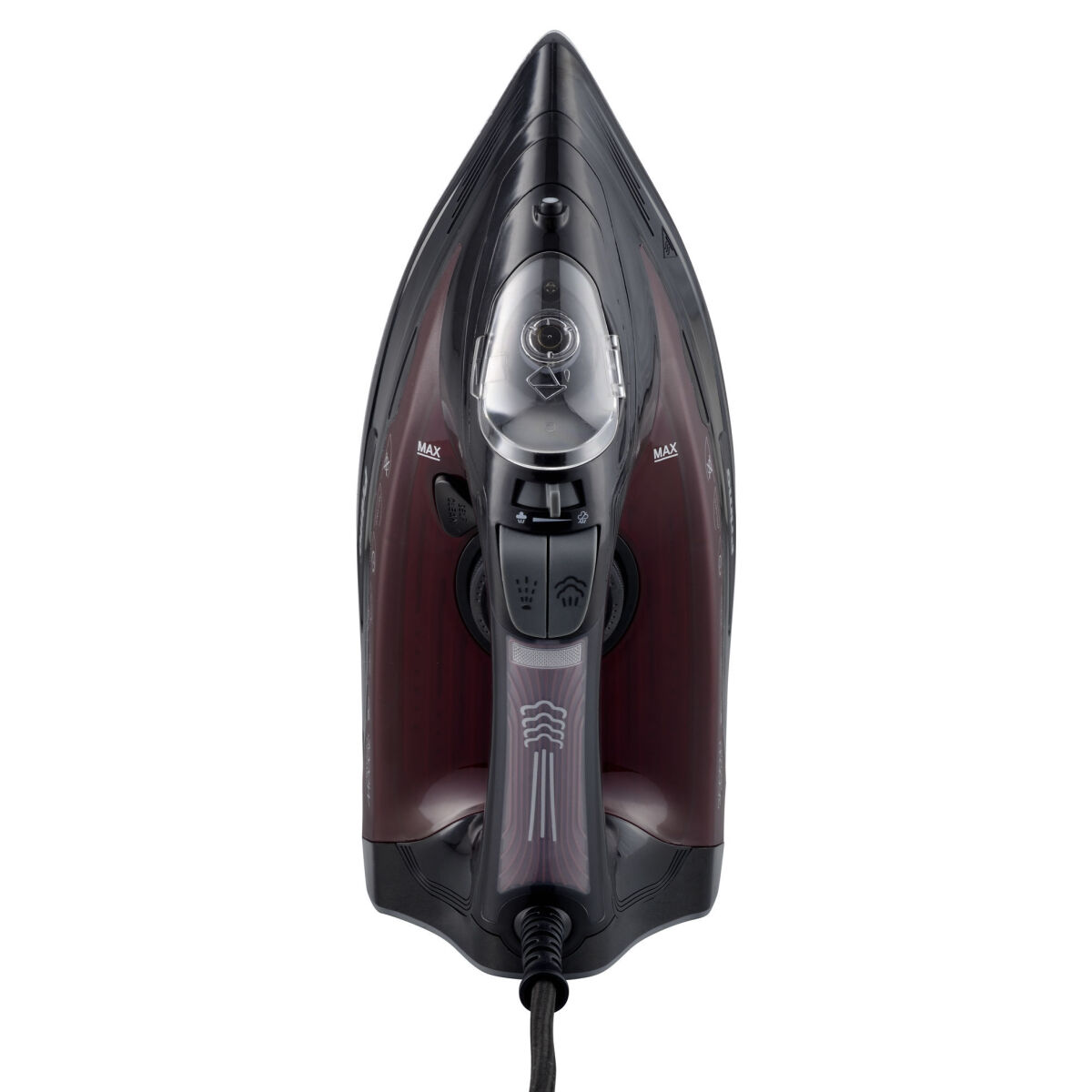 Σίδερο ατμού PRSI-40313 Primo Κεραμική πλάκα 3000W Anti-drip-Anti-calc-Auto shut-off Μαύρο-Μπορντώ - Image 2