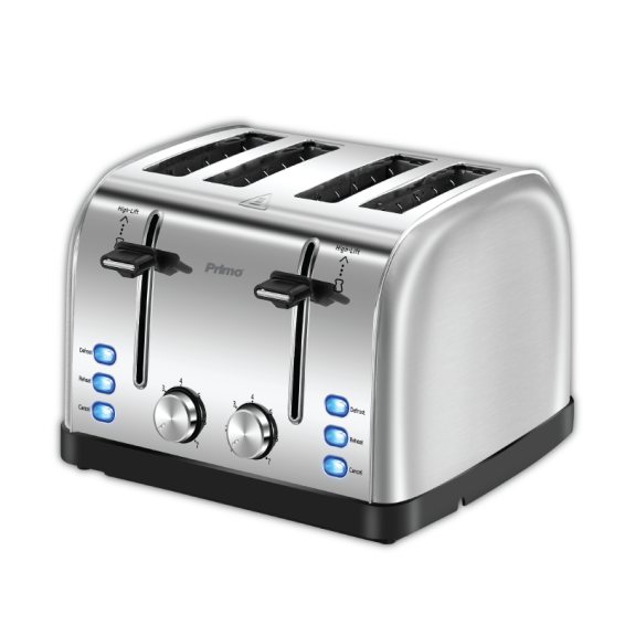 Zitaget Photo of Φρυγανιέρα PRST-40454 Primo 4Θέσεων 1900W Inox