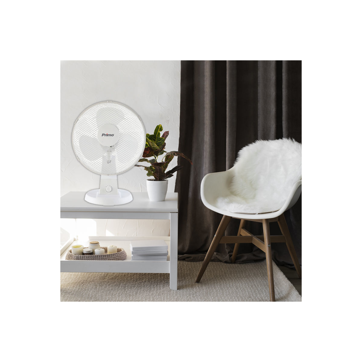 Ανεμιστήρας Επιτραπέζιος PRTF-80546 Primo 12'' 30εκ. Λευκός - Image 2