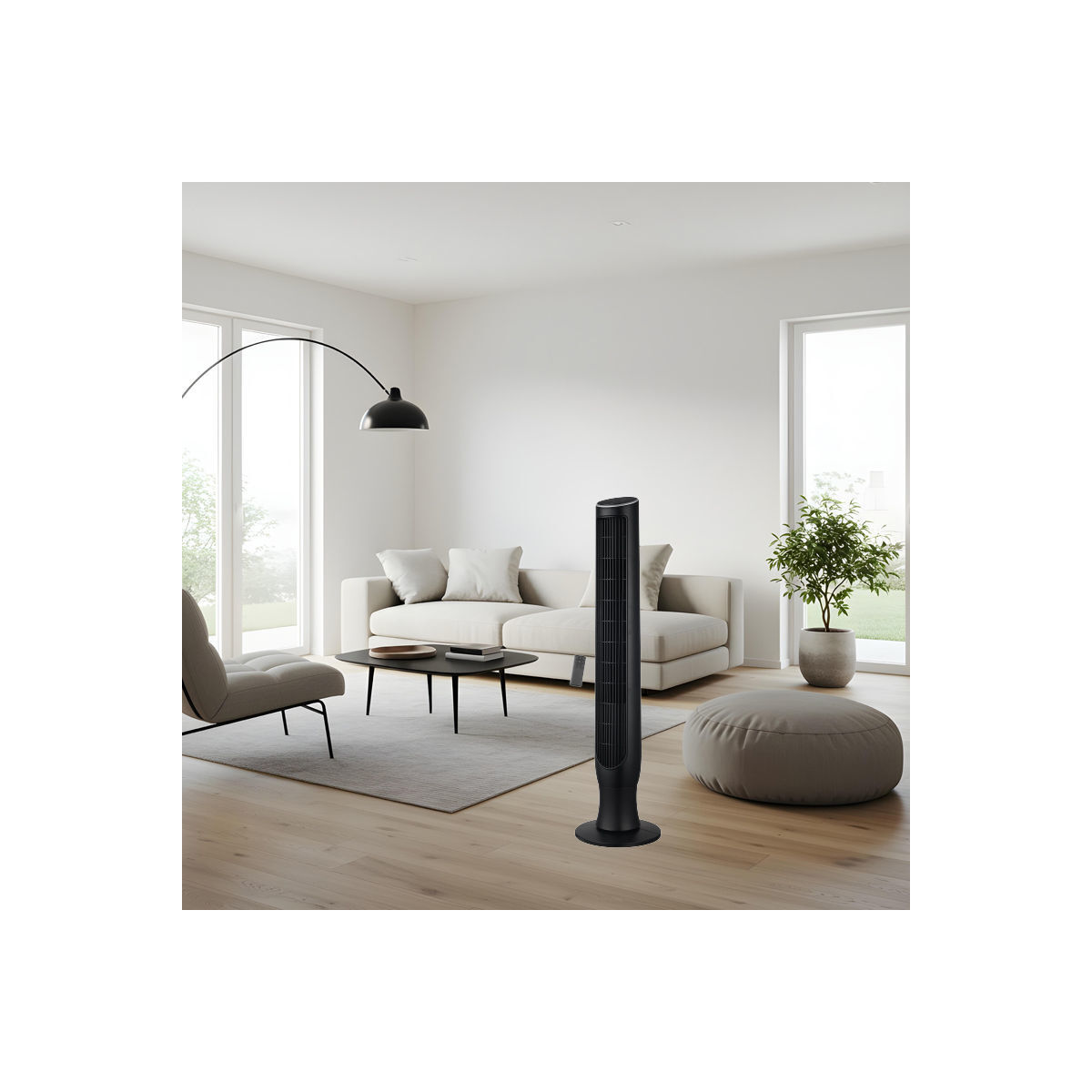 Ανεμιστήρας Πύργος PRTF-80731 Primo 42'' 107εκ. Με Τηλεχειριστήριο Μαύρος - Image 2
