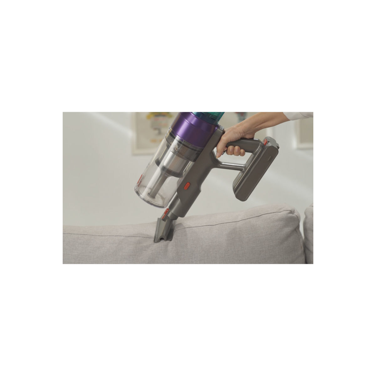 Σκούπα επαναφορτιζόμενη PRVC-40507 Primo Apollo Aqua Flex 3σε1 29.6V BLDC μοτέρ Γκρι-Μωβ - Image 3