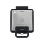 Βαφλιέρα PRWM-40548 Primo 4 θέσεων 1500W κεραμικές marble πλάκες Inox/Μαύρη - Image 3